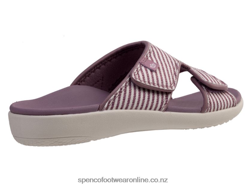 Women Spenco Footwear Kholo Stripe 426V8T221 Elderberry