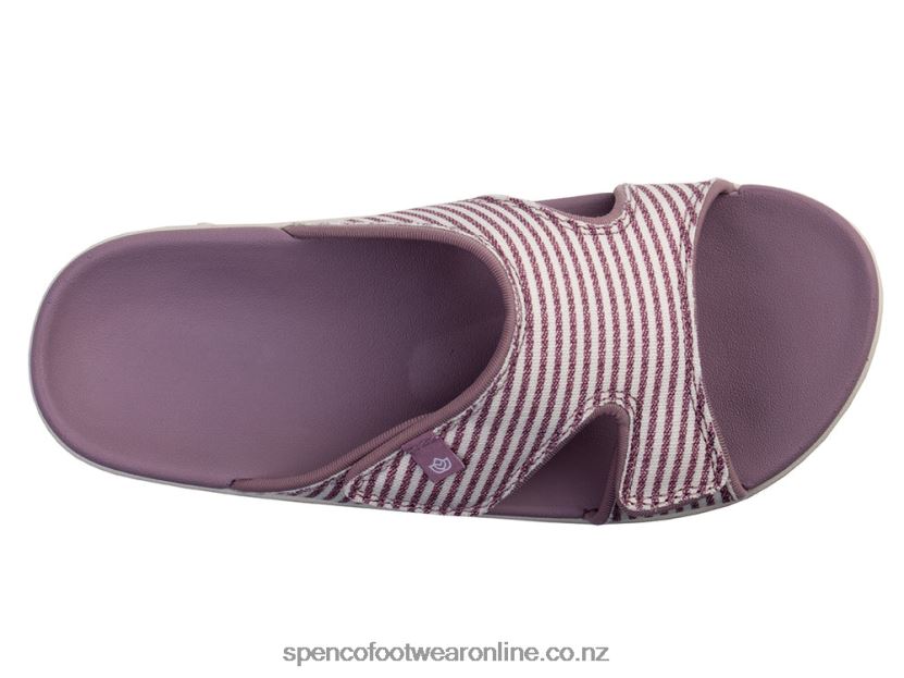 Women Spenco Footwear Kholo Stripe 426V8T222 Lagoon