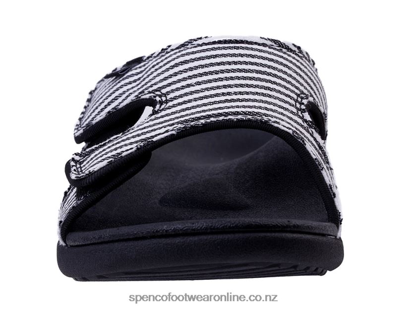 Women Spenco Footwear Kholo Stripe Classic 426V8T162 Black