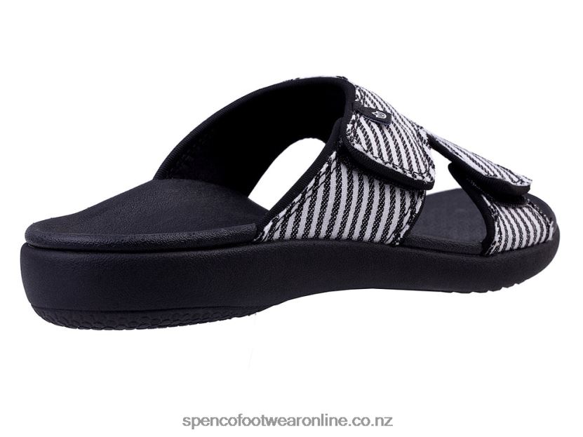 Women Spenco Footwear Kholo Stripe Classic 426V8T162 Black
