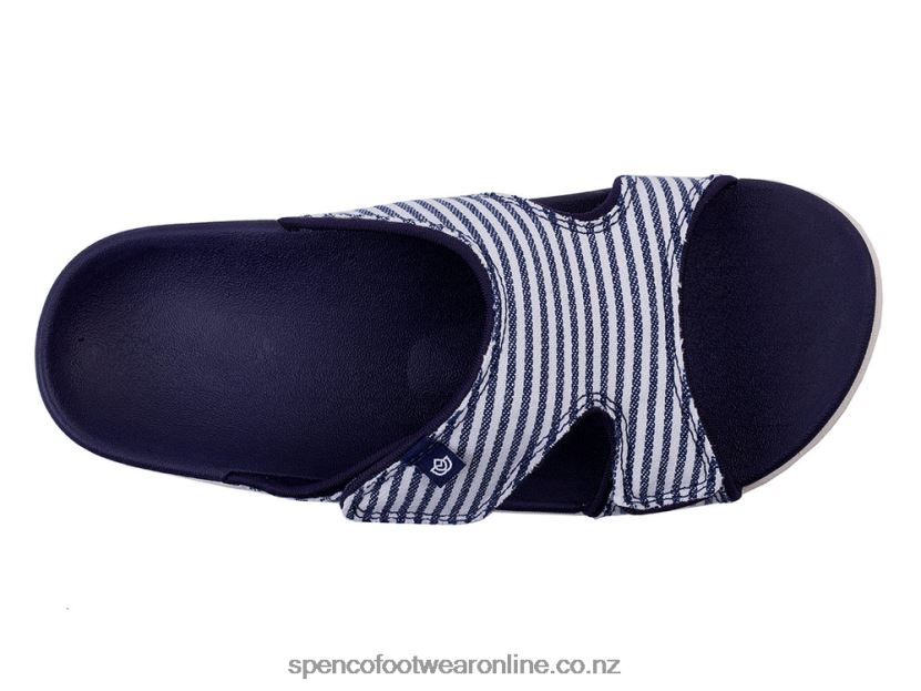 Women Spenco Footwear Kholo Stripe Classic 426V8T164 Red