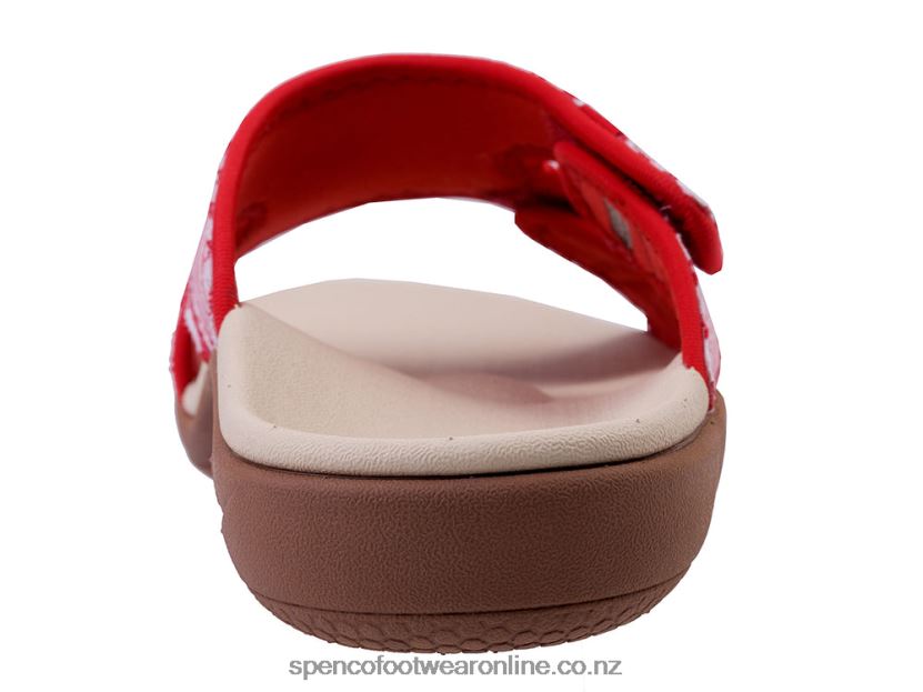 Women Spenco Footwear Kholo Stripe Classic 426V8T164 Red