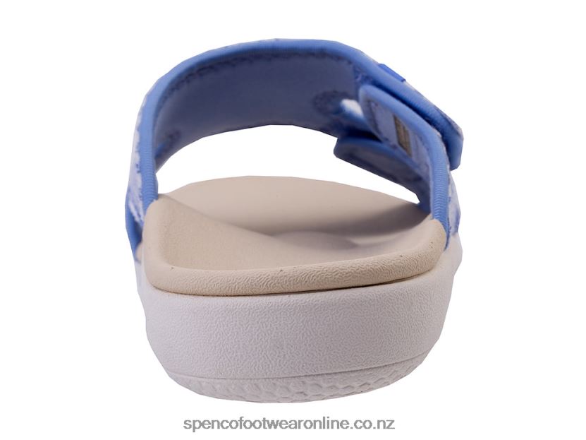 Women Spenco Footwear Kholo Stripe Seasonal 426V8T160 Carolina Blue