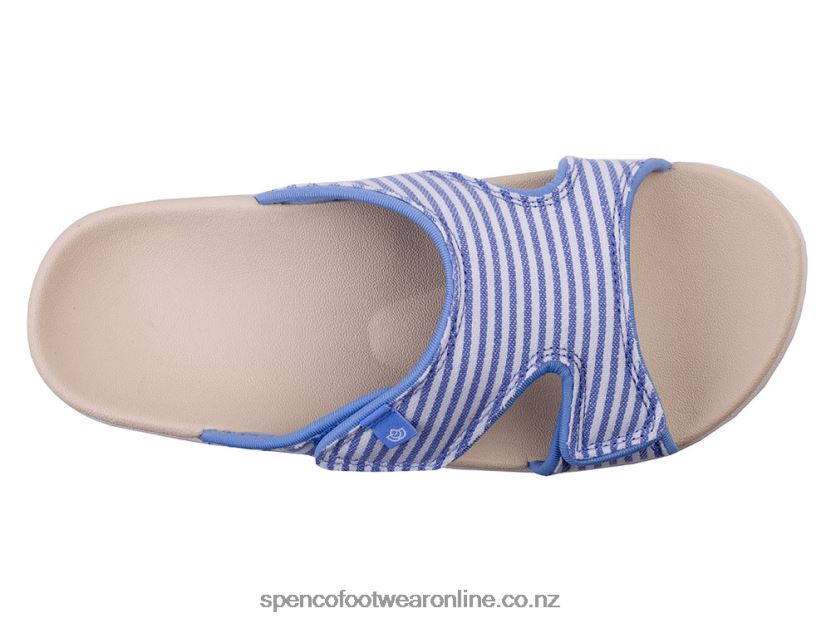 Women Spenco Footwear Kholo Stripe Seasonal 426V8T161 Desert Tan