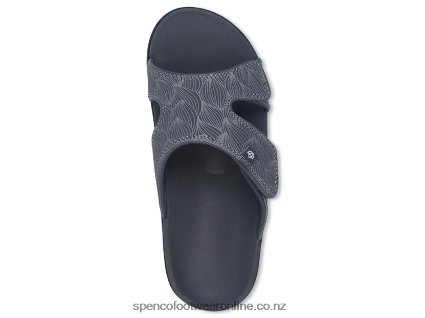 Women Spenco Footwear Kholo Wave Slide 426V8T176 Black