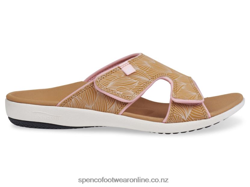 Women Spenco Footwear Kholo Wave Slide 426V8T177 Tan