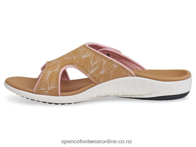 Women Spenco Footwear Kholo Wave Slide 426V8T177 Tan