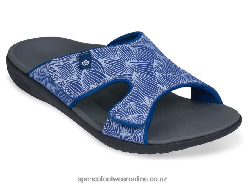 Women Spenco Footwear Kholo Wave Slide 426V8T179 Navy