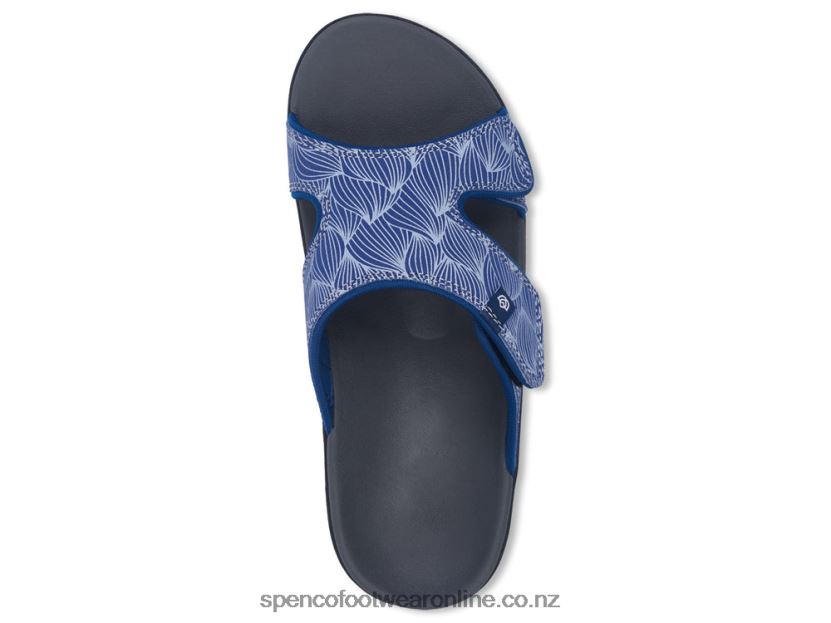 Women Spenco Footwear Kholo Wave Slide 426V8T179 Navy