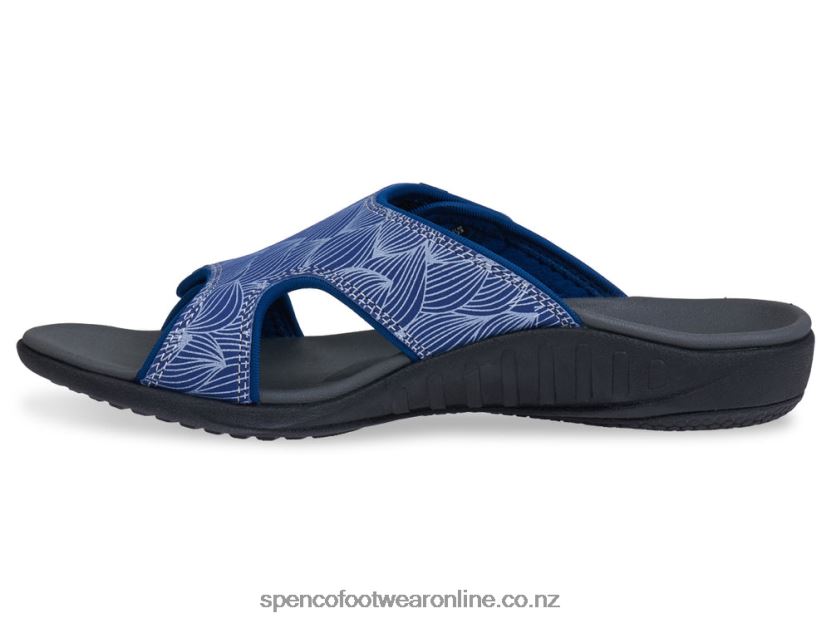 Women Spenco Footwear Kholo Wave Slide 426V8T179 Navy