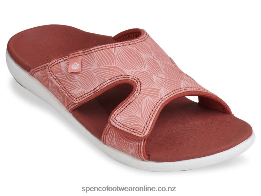 Women Spenco Footwear Kholo Wave Slide 426V8T180 Terra Cotta
