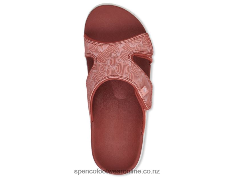 Women Spenco Footwear Kholo Wave Slide 426V8T180 Terra Cotta