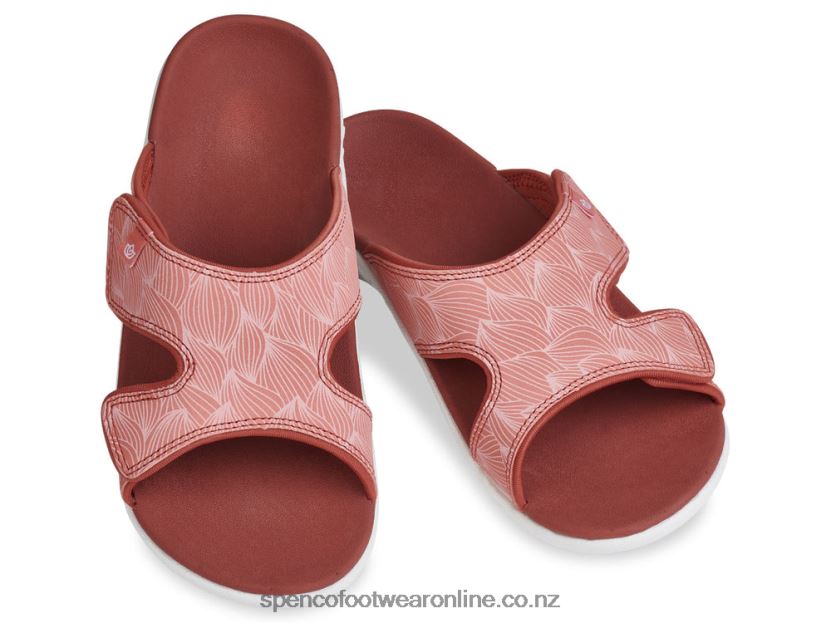 Women Spenco Footwear Kholo Wave Slide 426V8T180 Terra Cotta