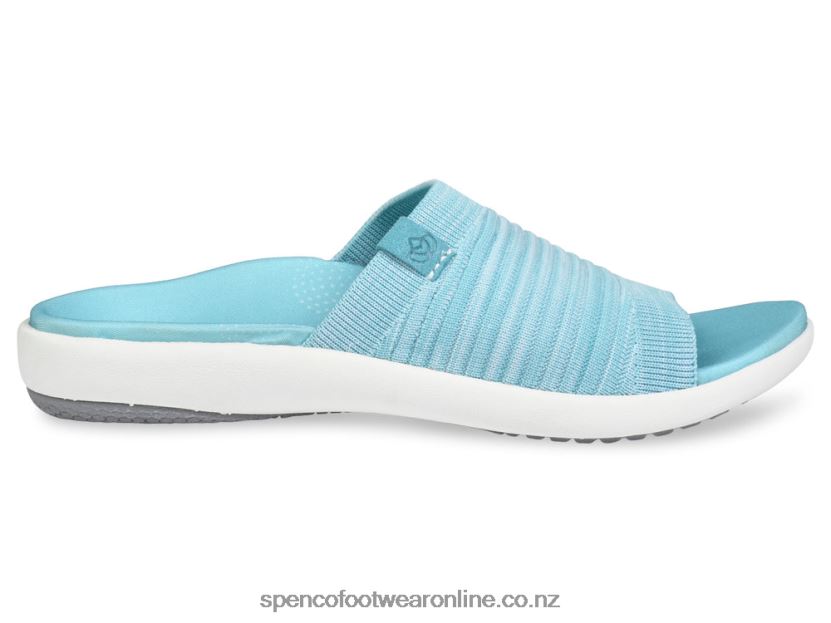 Women Spenco Footwear Astoria Slide - 2020 426V8T238 Aqua Sea