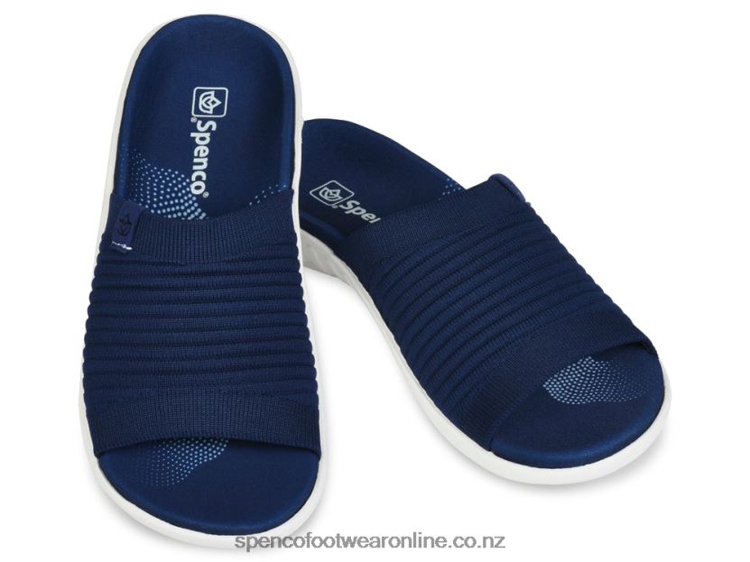 Women Spenco Footwear Astoria Slide - Best Seller 426V8T236 Patriot Blue
