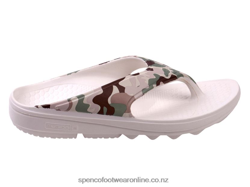 Women Spenco Footwear Fusion 2 Camo Sandal 426V8T257 Green Camo