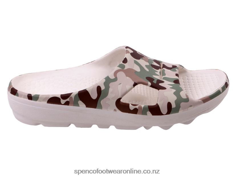 Women Spenco Footwear Fusion 2 Camo Slide 426V8T265 Green Camo