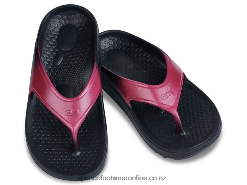 Women Spenco Footwear Fusion 2 Fade Sandal 426V8T224 Black