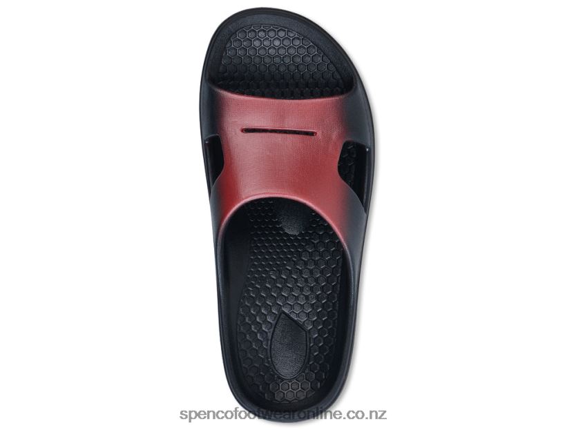 Women Spenco Footwear Fusion 2 Fade Slide 426V8T231 Red