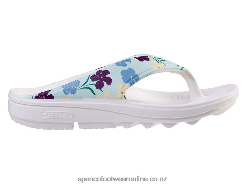 Women Spenco Footwear Fusion 2 Floral 426V8T254 Light Blue
