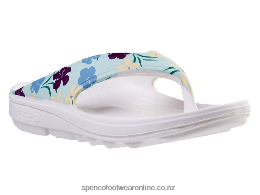 Women Spenco Footwear Fusion 2 Floral 426V8T254 Light Blue