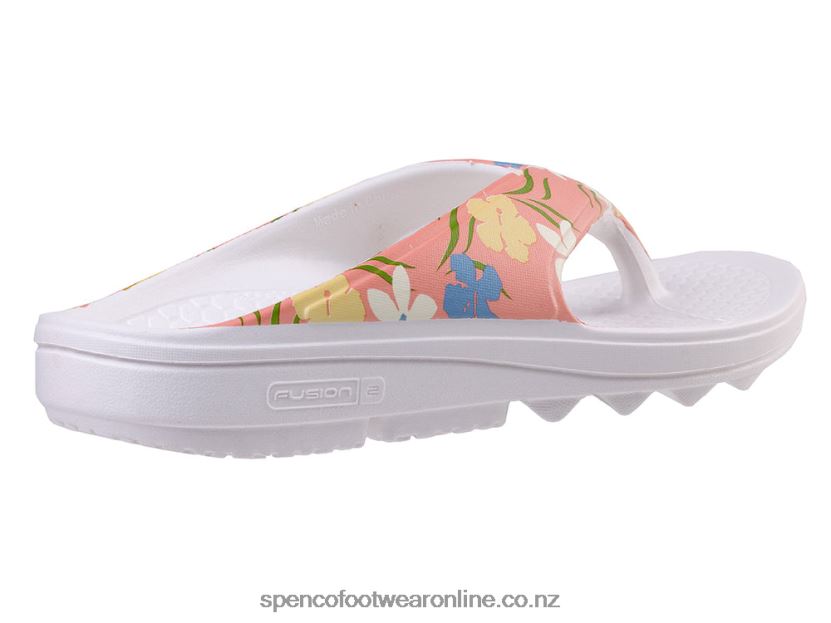 Women Spenco Footwear Fusion 2 Floral 426V8T255 Pink