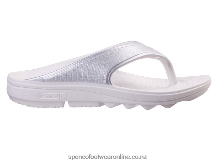 Women Spenco Footwear Fusion 2 Pearl Sandal 426V8T243 Silver