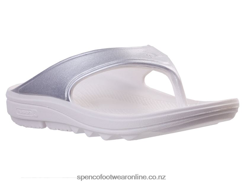 Women Spenco Footwear Fusion 2 Pearl Sandal 426V8T243 Silver