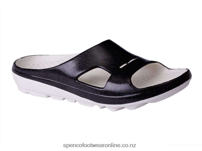Women Spenco Footwear Fusion 2 Pearlized Slide 426V8T259 Black