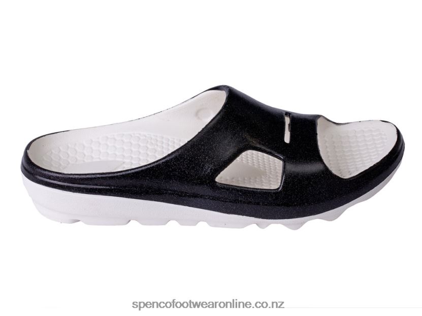 Women Spenco Footwear Fusion 2 Pearlized Slide 426V8T259 Black