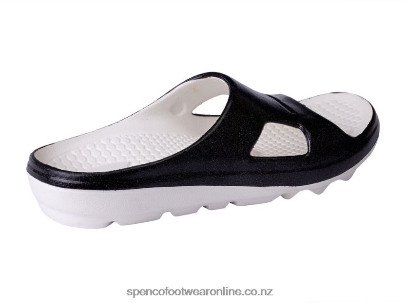 Women Spenco Footwear Fusion 2 Pearlized Slide 426V8T259 Black