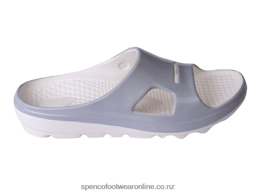 Women Spenco Footwear Fusion 2 Pearlized Slide 426V8T261 Glacier Grey