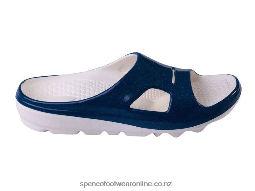 Women Spenco Footwear Fusion 2 Pearlized Slide 426V8T262 Ink Blue