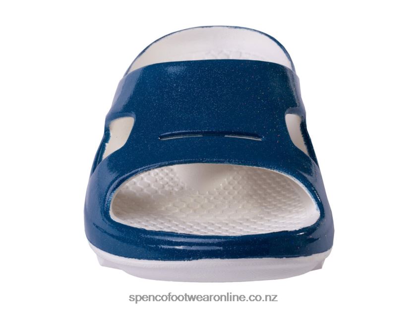 Women Spenco Footwear Fusion 2 Pearlized Slide 426V8T262 Ink Blue