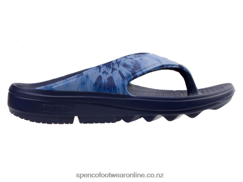 Women Spenco Footwear Fusion 2 Tie Dye 426V8T283 Dark Blue
