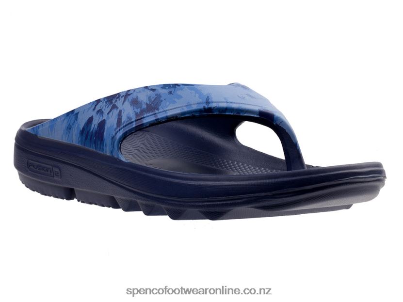 Women Spenco Footwear Fusion 2 Tie Dye 426V8T283 Dark Blue