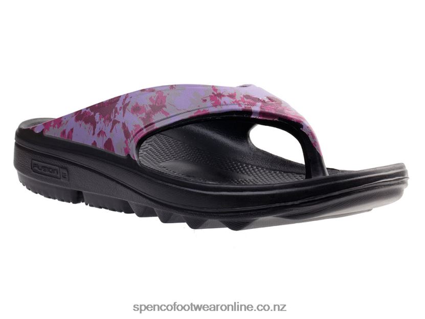 Women Spenco Footwear Fusion 2 Tie Dye 426V8T286 Purple