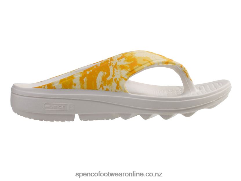 Women Spenco Footwear Fusion 2 Tie Dye 426V8T287 Yellow