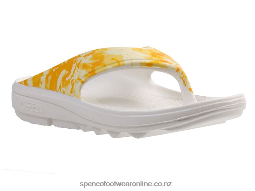 Women Spenco Footwear Fusion 2 Tie Dye 426V8T287 Yellow
