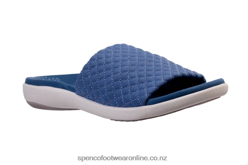 Women Spenco Footwear Hanna Slide Classic 426V8T274 Bluestone