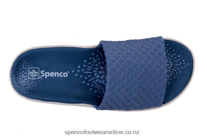 Women Spenco Footwear Hanna Slide Classic 426V8T274 Bluestone