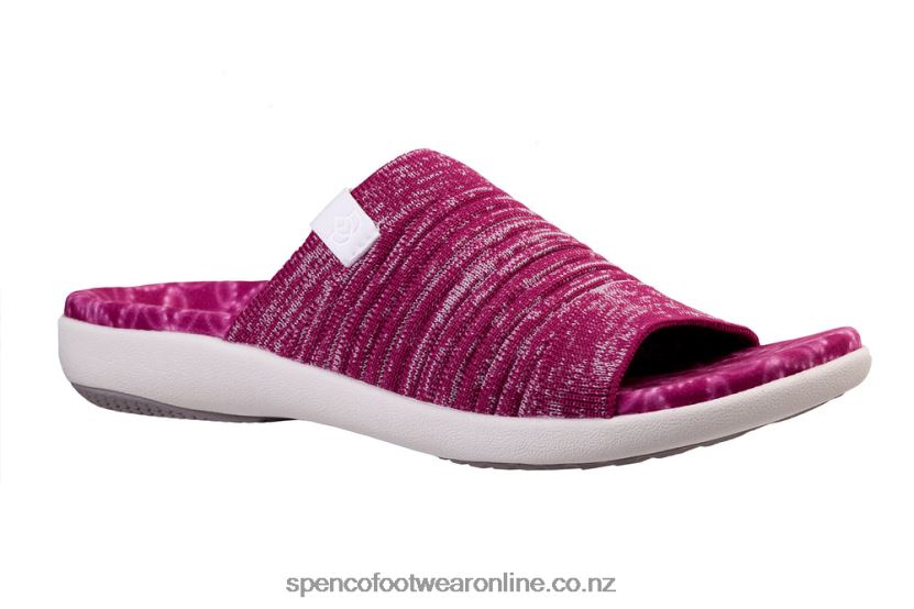 Women Spenco Footwear Odessa Slide Seasonal 426V8T282 Festive Fuchsia