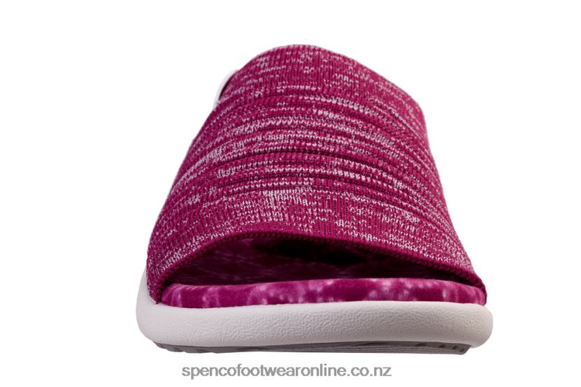 Women Spenco Footwear Odessa Slide Seasonal 426V8T282 Festive Fuchsia