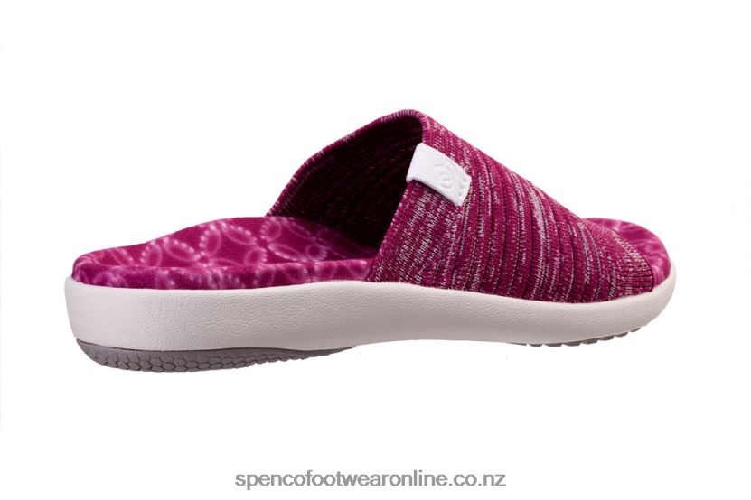 Women Spenco Footwear Odessa Slide Seasonal 426V8T282 Festive Fuchsia