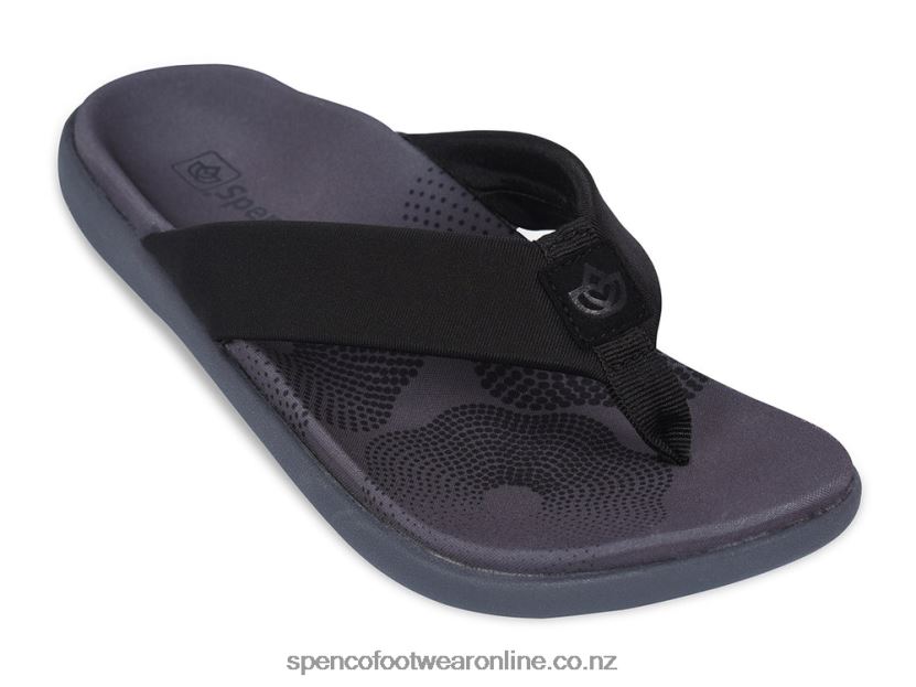 Women Spenco Footwear Victoria Sandal 426V8T267 Black