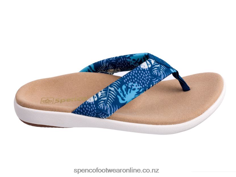 Women Spenco Footwear Victoria Tropic Sandal 426V8T271 Tropical Blue