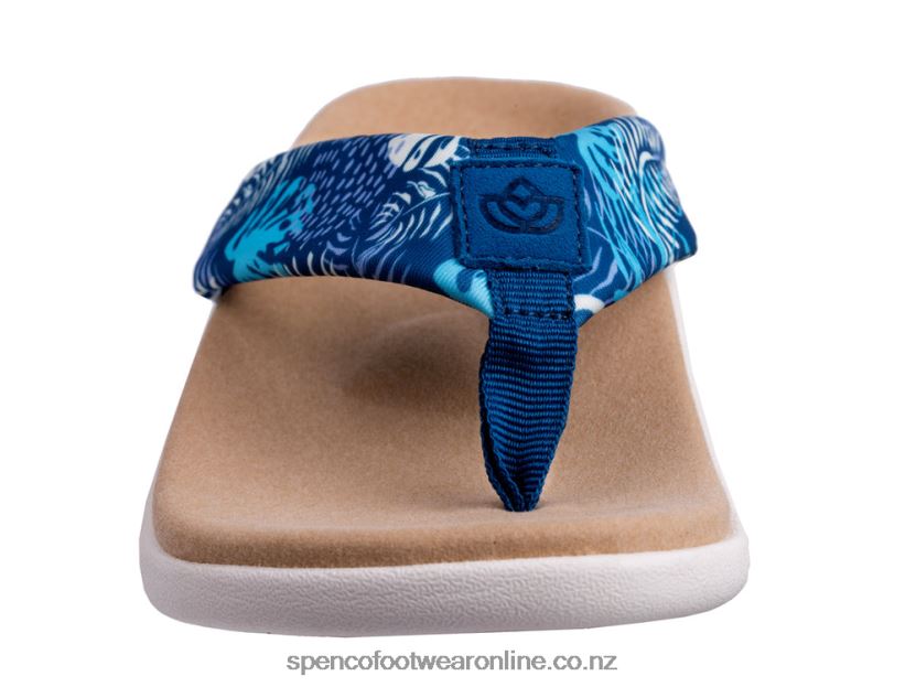 Women Spenco Footwear Victoria Tropic Sandal 426V8T271 Tropical Blue