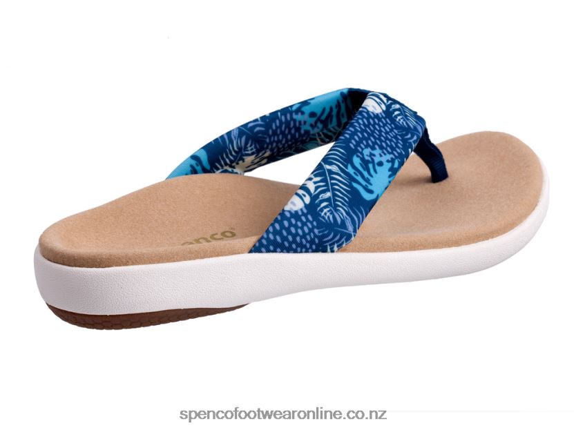 Women Spenco Footwear Victoria Tropic Sandal 426V8T271 Tropical Blue