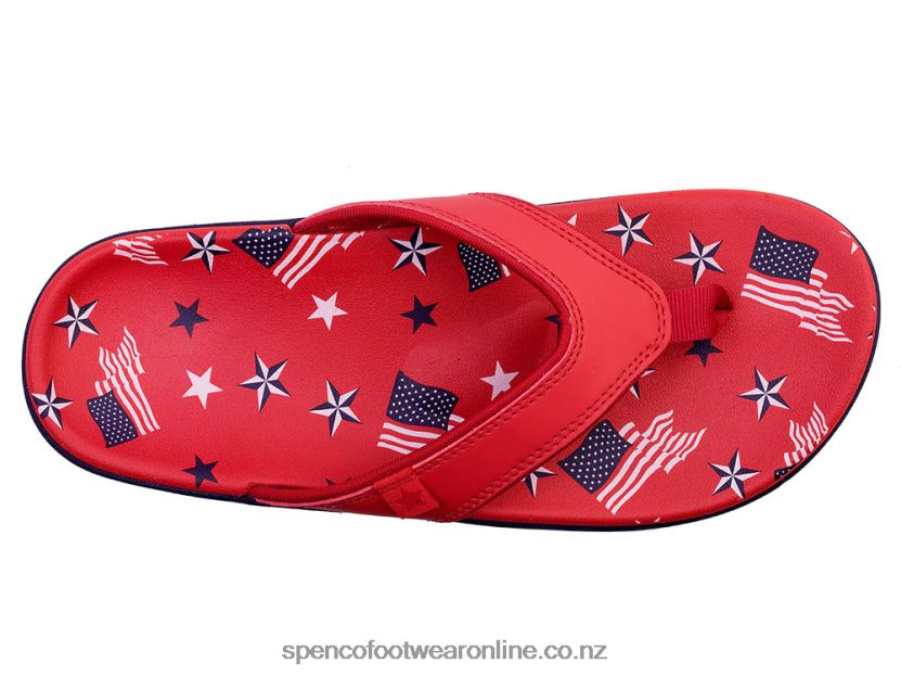 Women Spenco Footwear Yumi Americana 426V8T73 Black/Cream