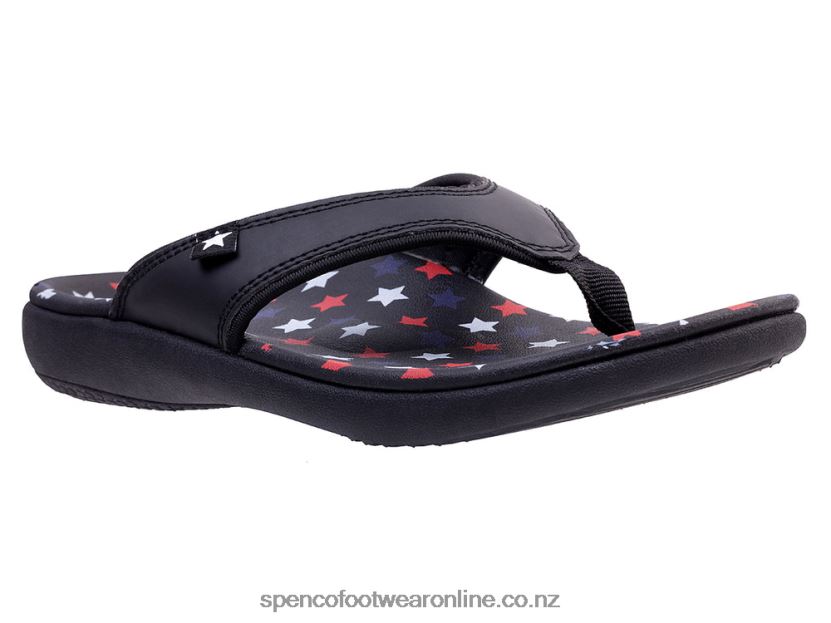 Women Spenco Footwear Yumi Americana 426V8T74 Black